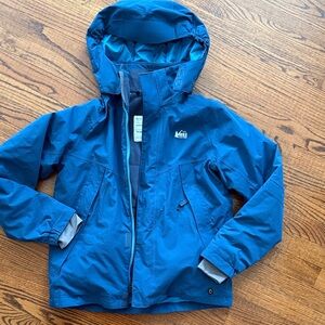 REI Kids' blue ski jacket